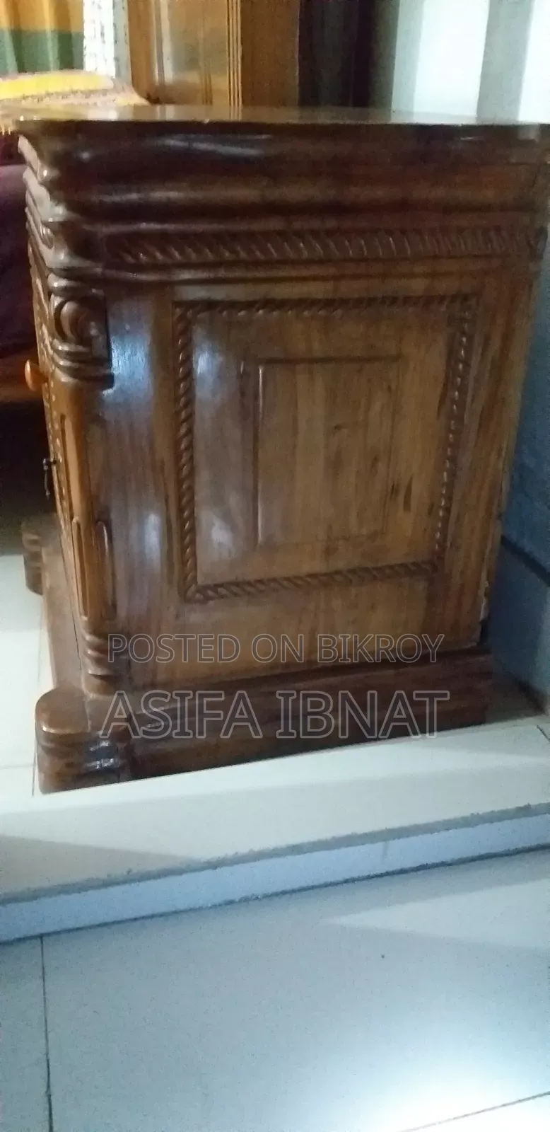 Bedside Table - Full Rendi Koroi Wood