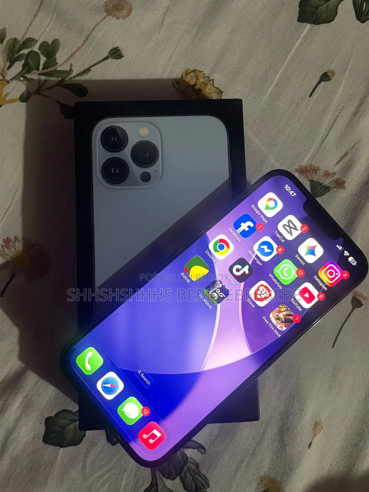 অ্যাপল আইফোন ১৩ প্রো ম্যাক্স ১২৮ জিবি ব্লু