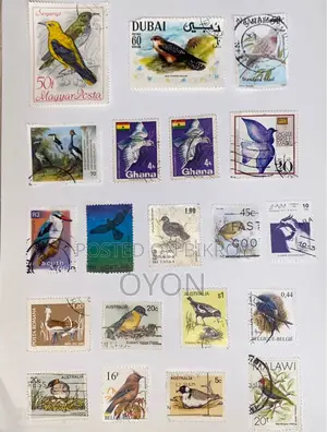 20 PCS Bird Themed Stamps