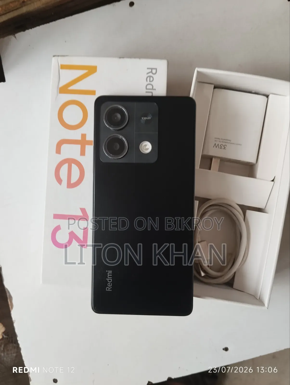 Xiaomi Redmi Note 13 256 GB Black