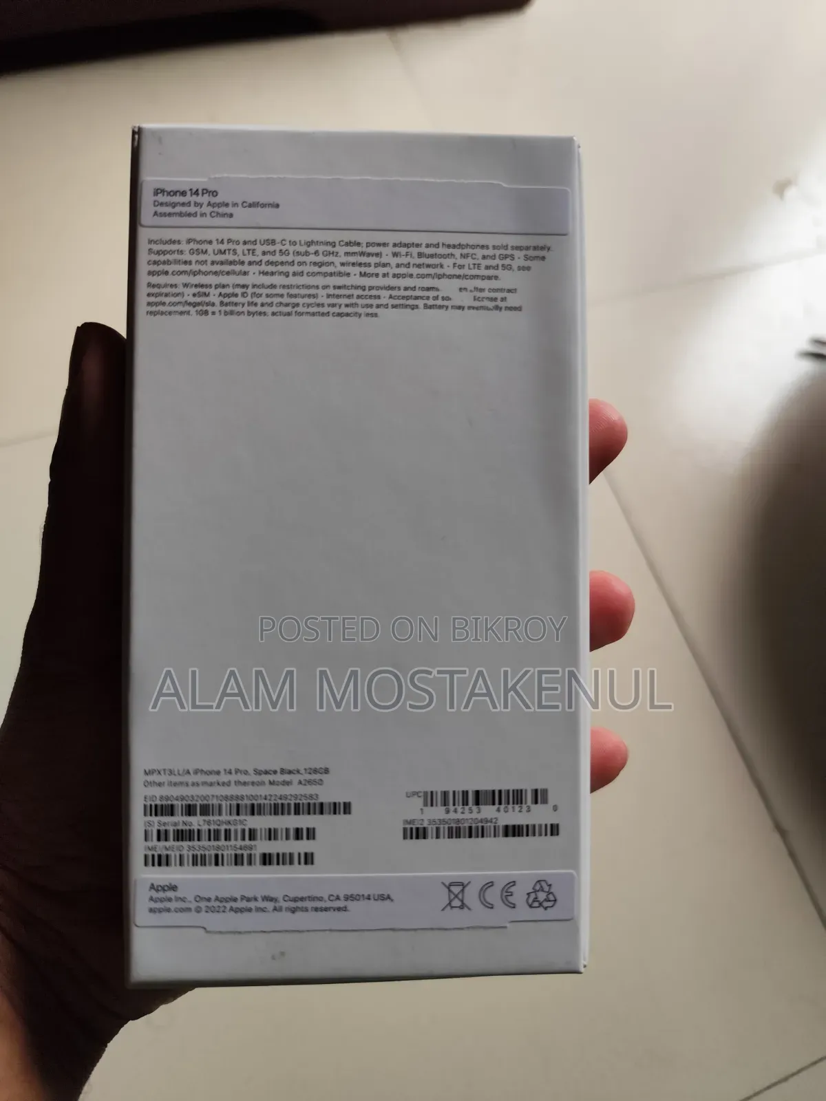 Apple iPhone 14 Pro 128 GB Black