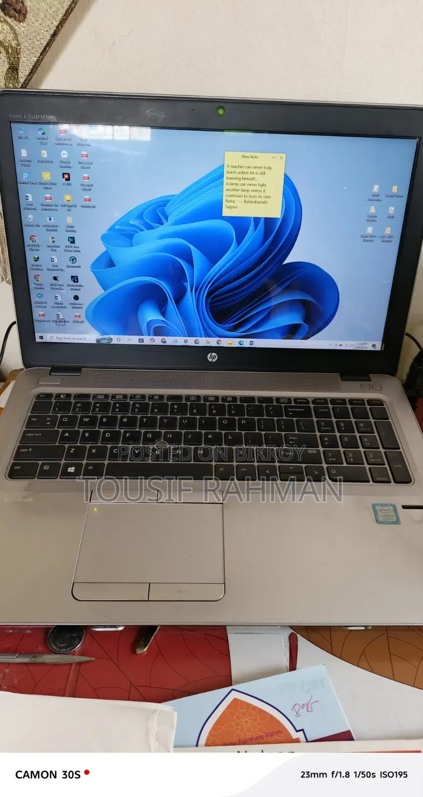 Laptop HP EliteBook 850 G4 8GB Intel Core i5 SSD 256GB