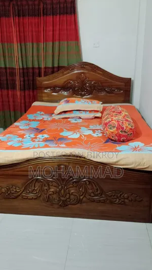 Children's Wooden Table (with Chairs) and Bed
