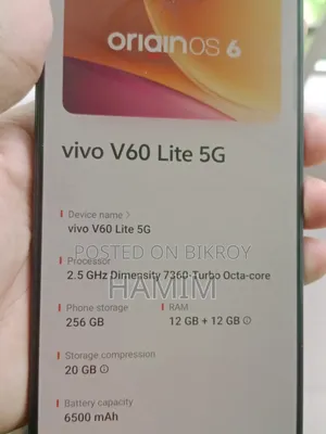 Vivo V60 Lite 256 GB Black