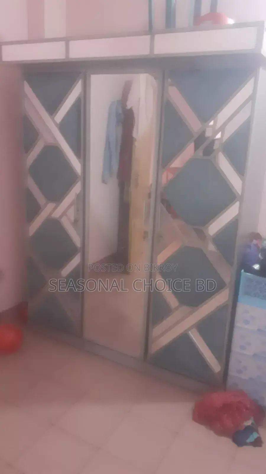 Malaysian Wooden 3 Part Almari