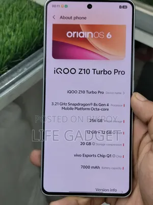 Vivo iQOO Z10 Turbo Pro 256 GB White