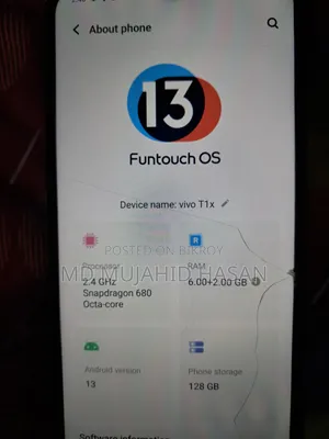Vivo T1x (India) 128 GB Blue