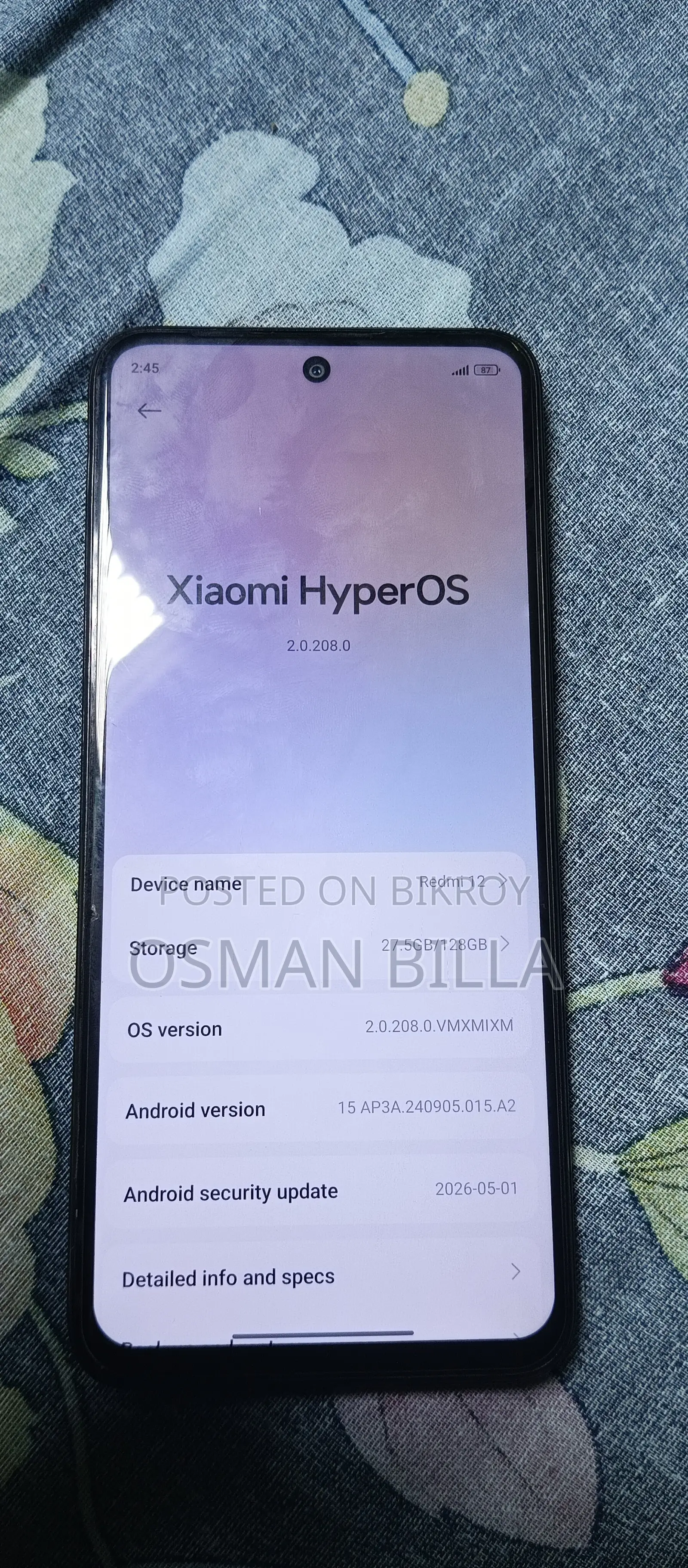 Xiaomi Redmi 12 128 GB Black