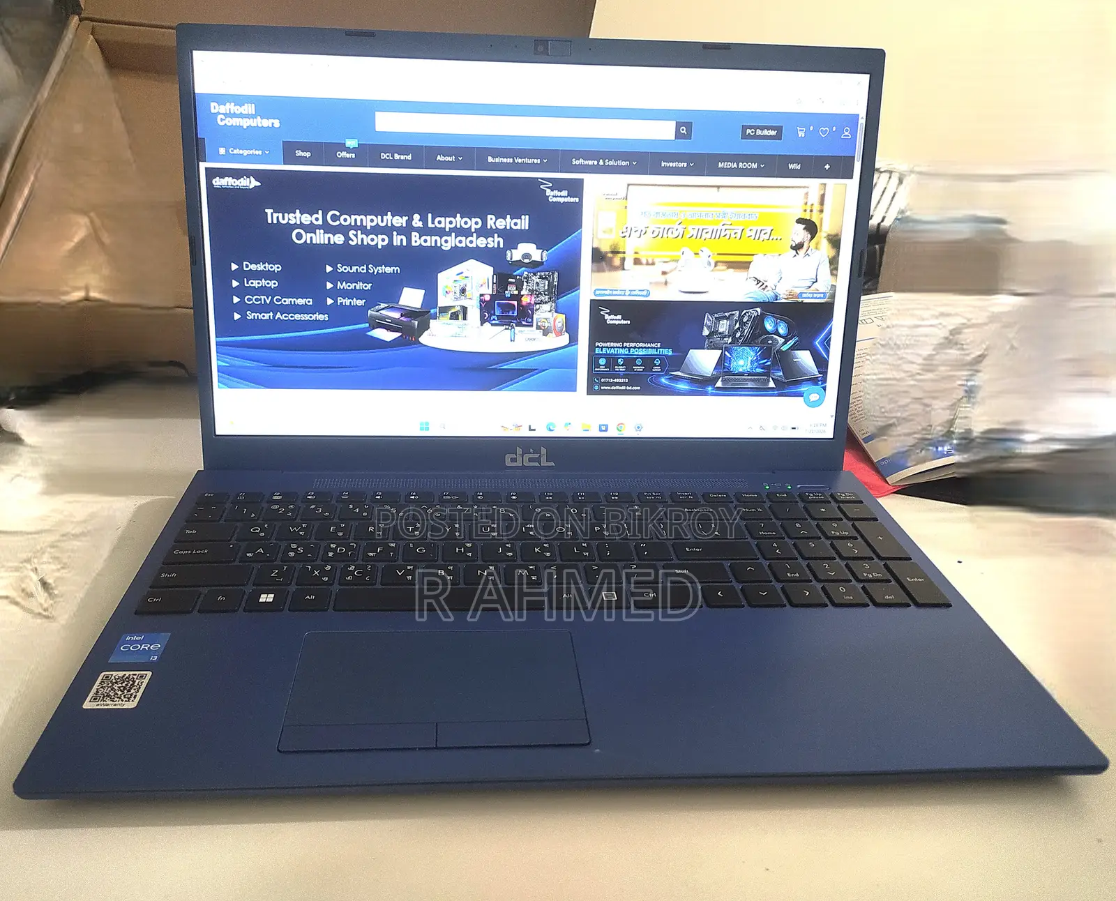 New Laptop 8GB Intel Core I3 SSD 512GB