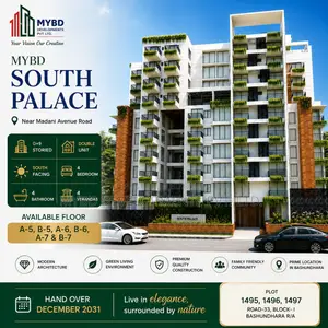 4 Bedroom Apartment in Mybd South Palace, Bashundhara for Sale
