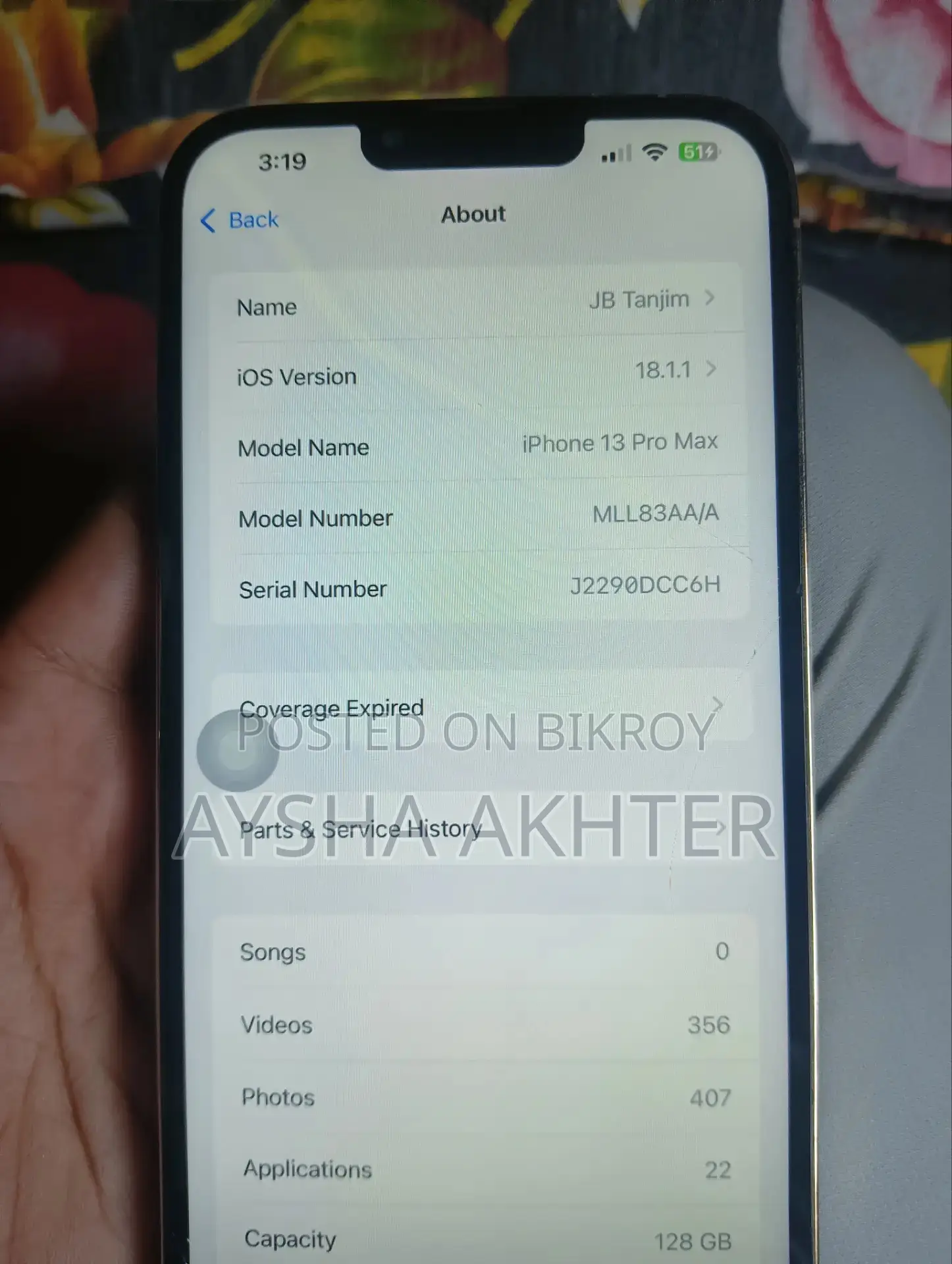Apple iPhone 13 Pro Max 128 GB Gold