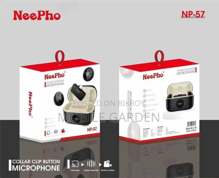 NeePho কলার ক্লিপ বাটন ওয়্যারলেস মাইক্রোফোন অফার মূল্য
