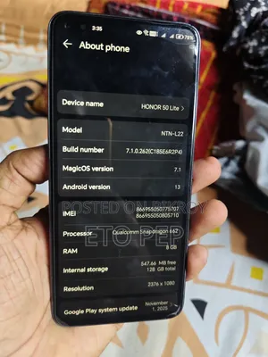 Honor 50 Lite 128 GB Silver
