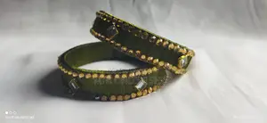 ২ পিস কুন্দন সুতার বালা (2 PCS Kundan Thread Bangles)