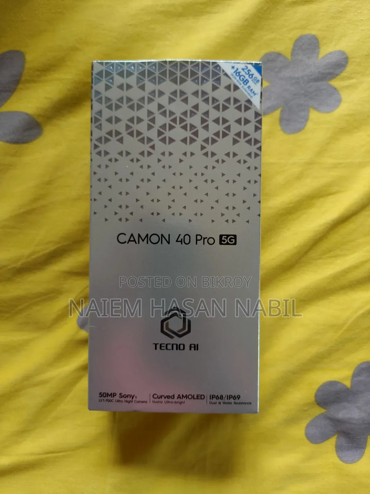 টেকনো ক্যামন ৪০ প্রো ৫জি ২৫৬ জিবি গ্রে