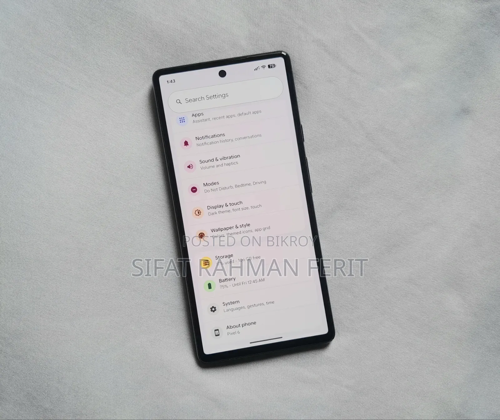 Google Pixel 6 128 GB Gray