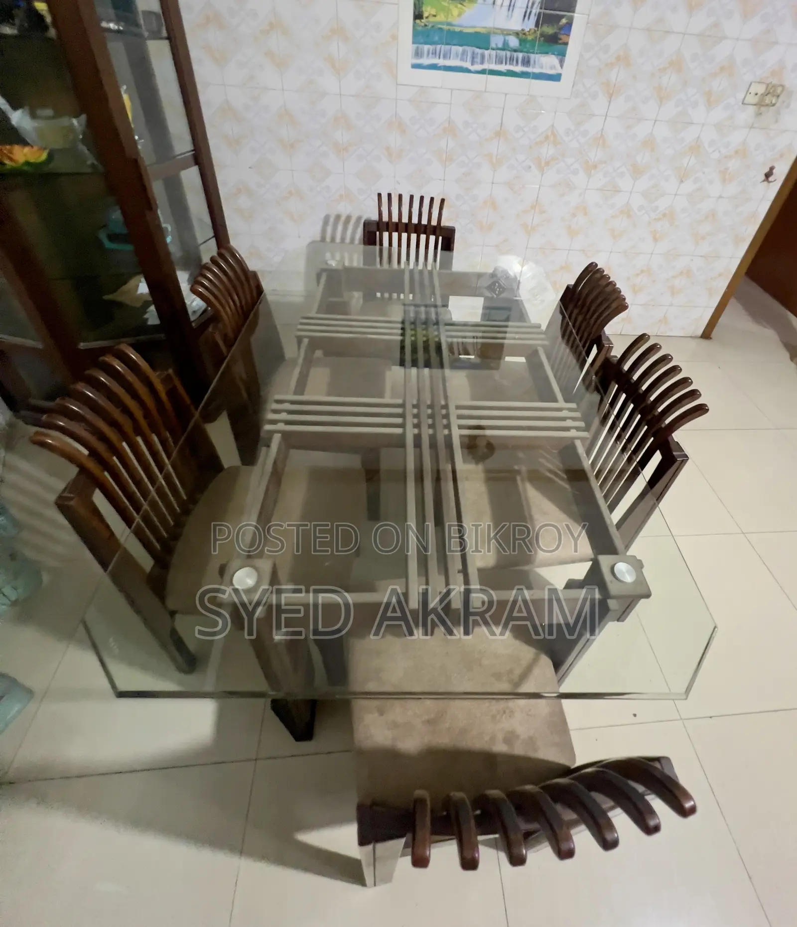 হাতির ৬-আসনের ডাইনিং টেবিল সেট