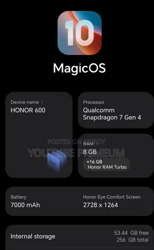 Honor 600 256 GB White