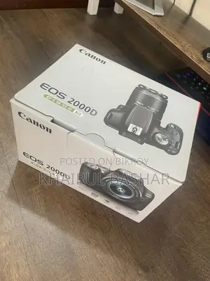 Canon EOS 2000D DSLR Camera – 100 Shutter Count, With 18-55mm Lens