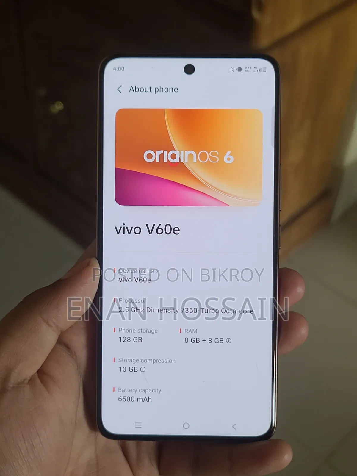 Vivo V60e 128 GB