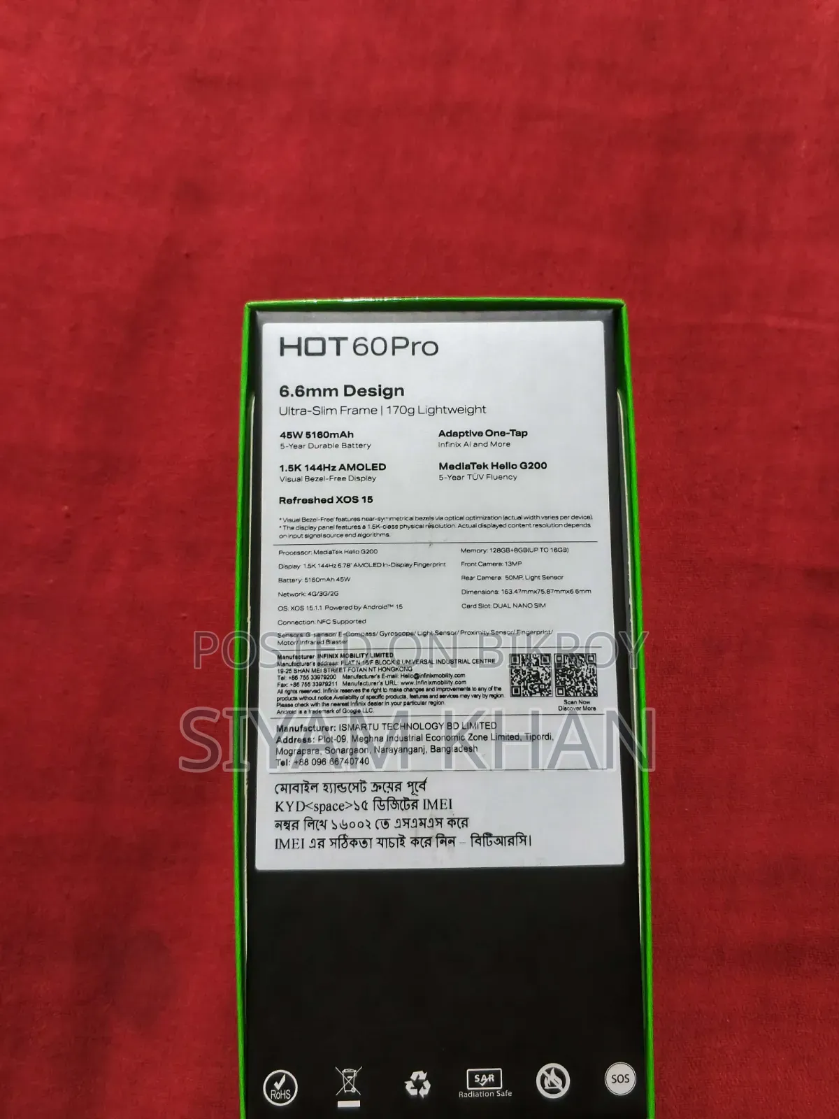 Infinix Hot 60 Pro 128 GB White