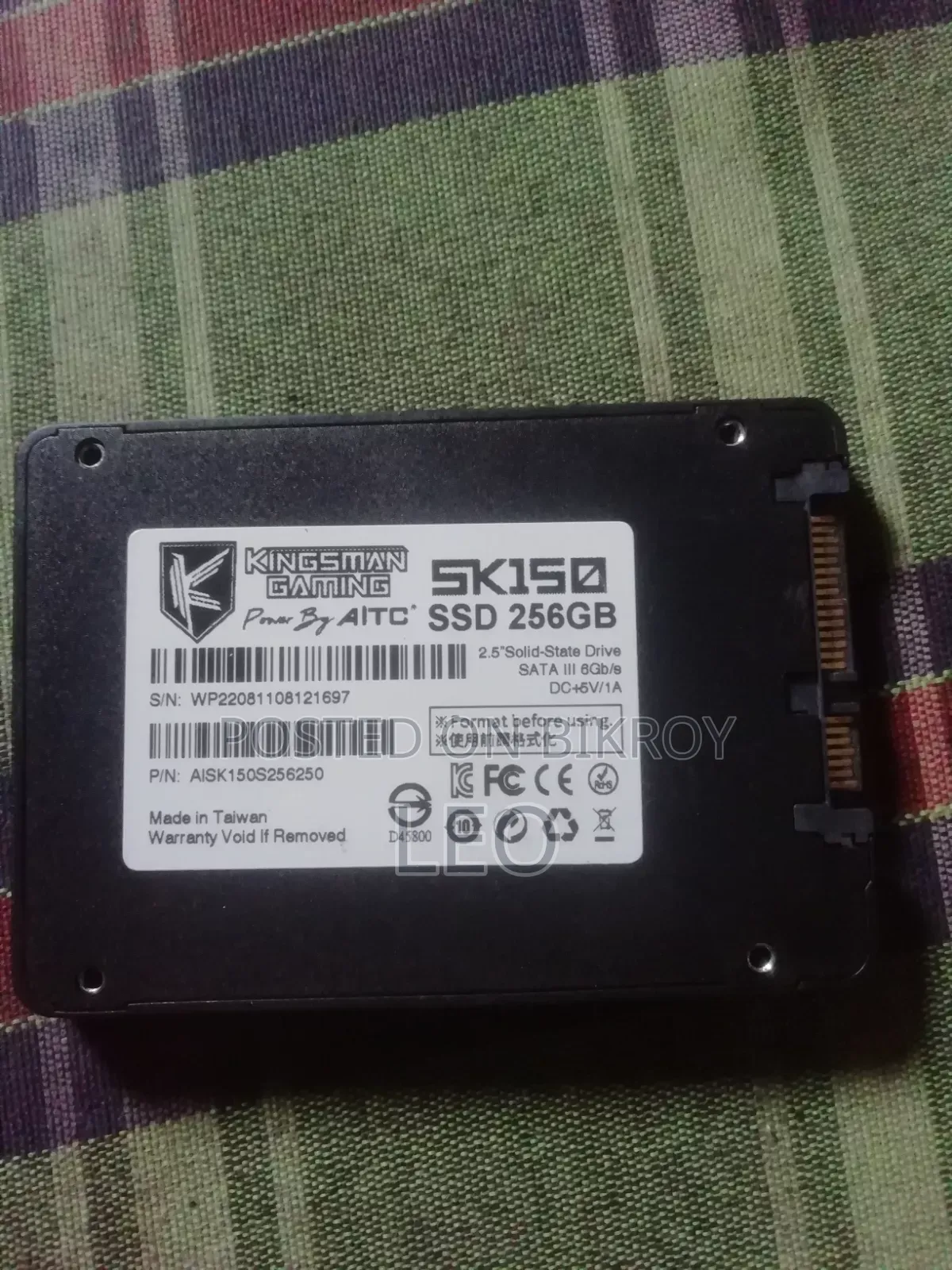 ২৫৬ জিবি সাটা এসএসডি বিক্রি