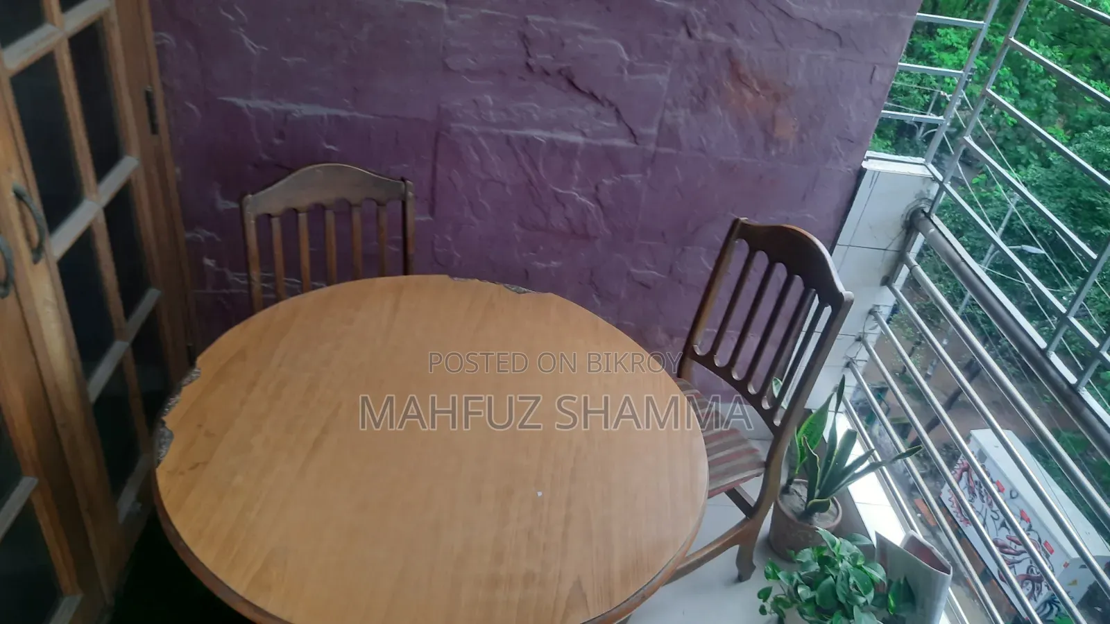 সেগুন কাঠের গোল ডাইনিং / কফি টেবিল + চেয়ার
