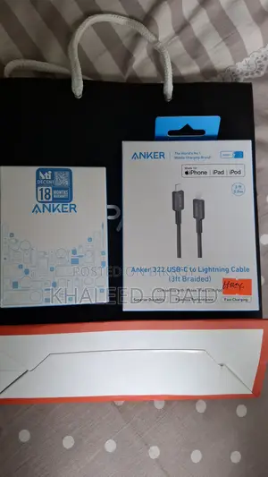 Anker Adapter and USB-C to Lightning Cable. Never Used.