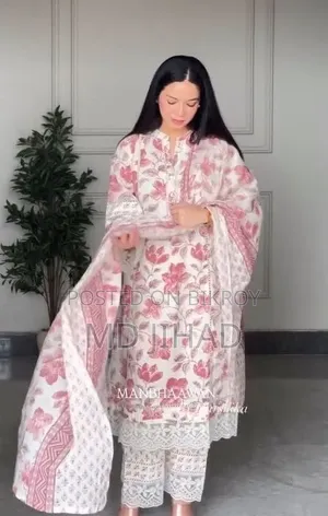 পকেট কুর্তি থ্রি পিস