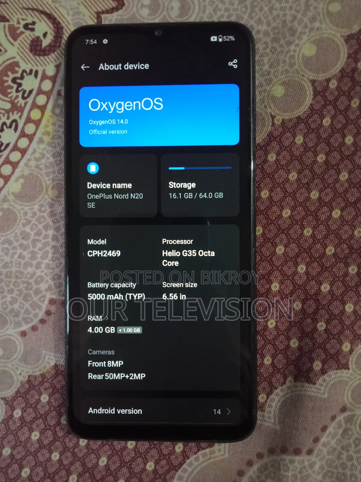 OnePlus Nord 64 GB Black