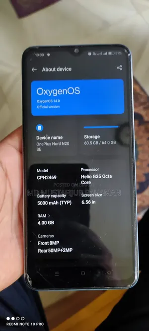 OnePlus Nord N20 SE 64 GB Blue
