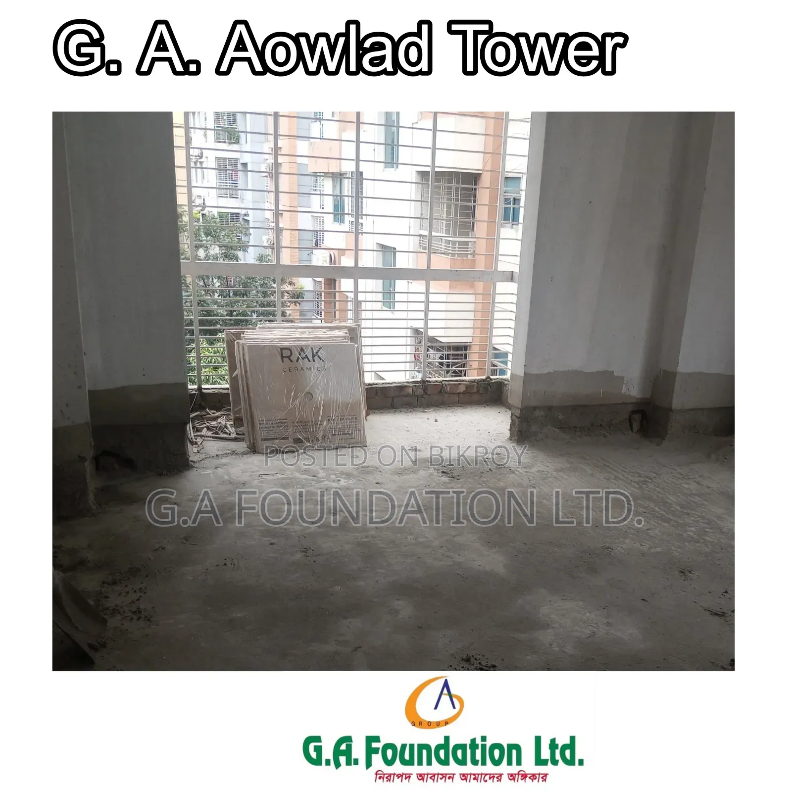 3 Bedroom Apartment in G. A. Aowlad Tower, Mirpur for sale