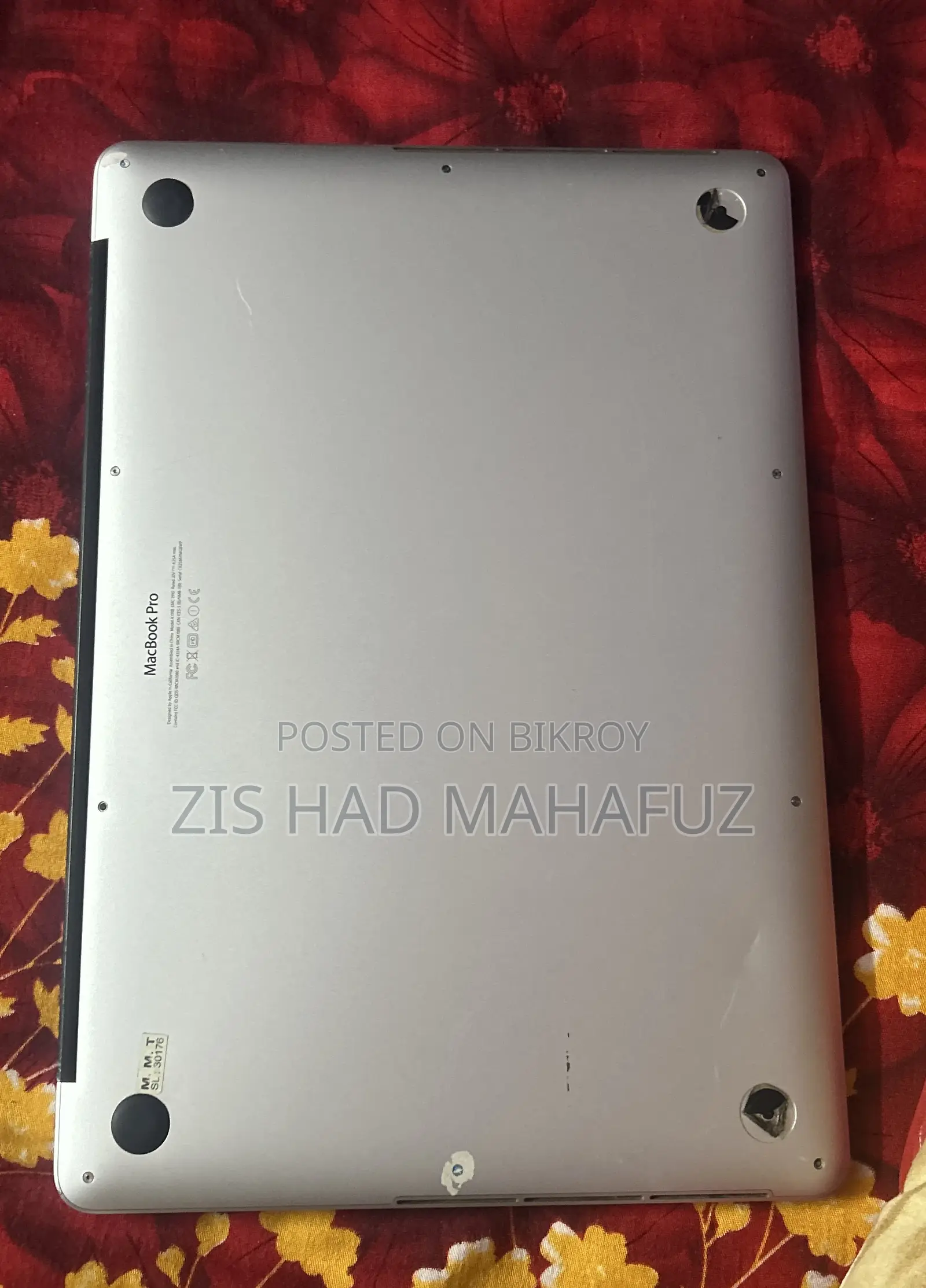 Laptop Apple MacBook Pro 2015 16GB Intel Core i7 HDD+SSD 512GB