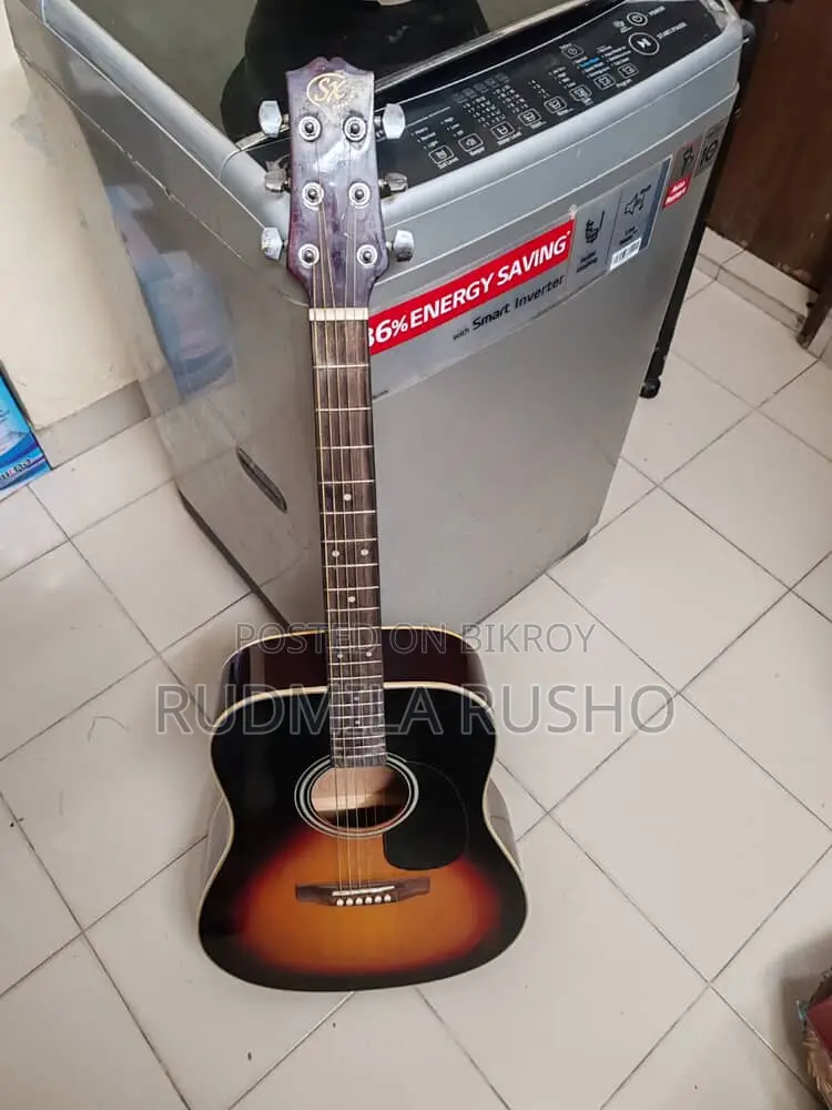 SK অ্যাকৌস্টিক গিটার – সানবার্স্ট – ভালো কন্ডিশন