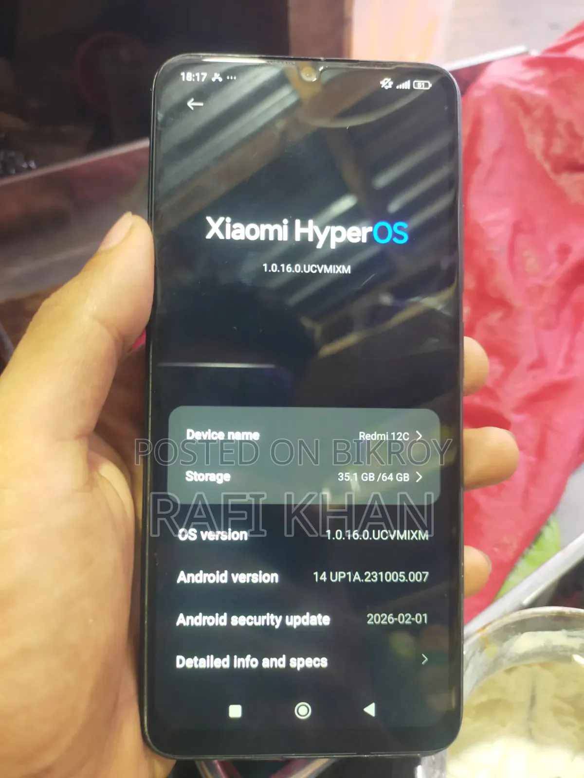 Xiaomi Redmi 12C 64 GB Black