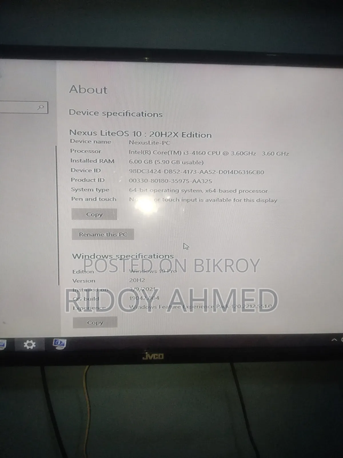 Desktop Computer Gigabyte 6GB Intel Core I3 HDD 500GB
