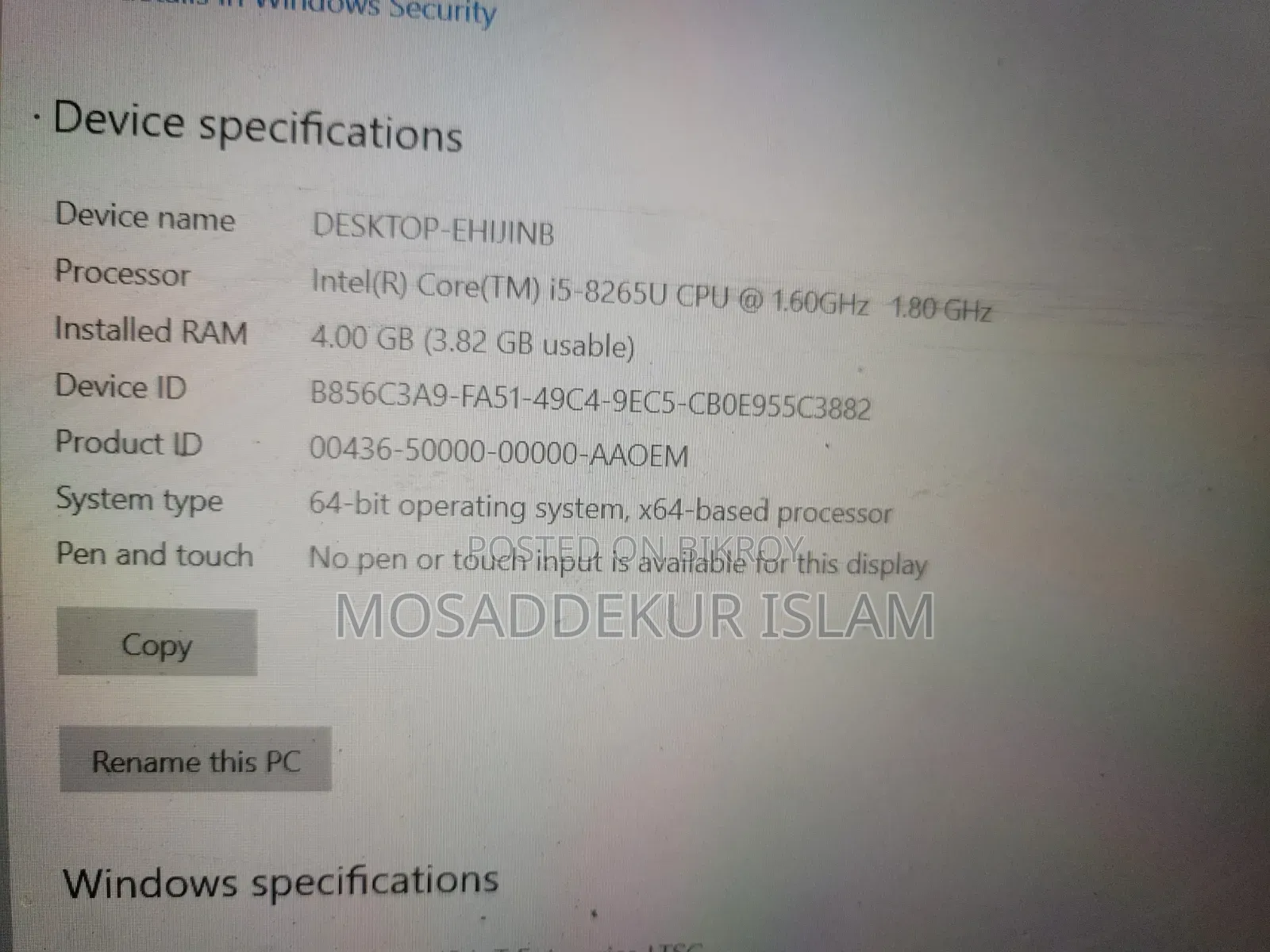 Laptop Lenovo IdeaPad 320 4GB Intel Core I5 SSD 128GB