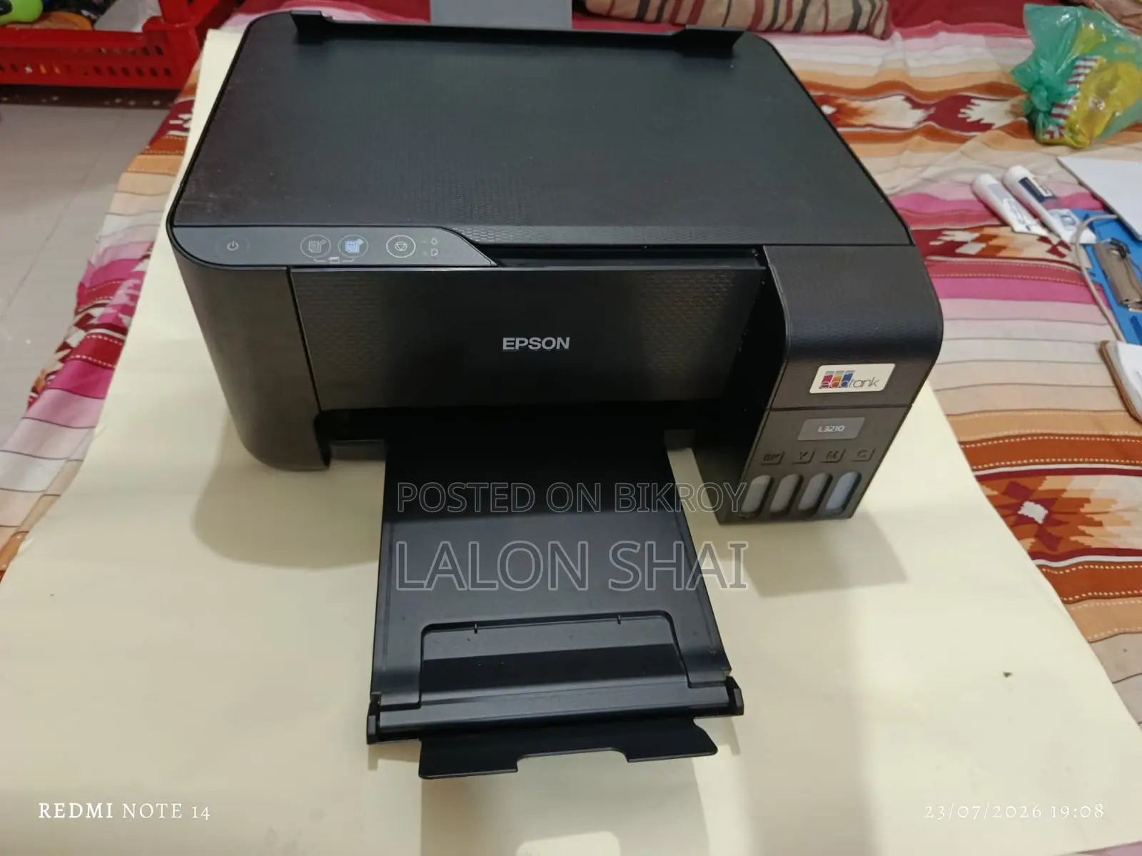 Epson EcoTank L3210 মাল্টিফাংশন ইন্কট্যাংক প্রিন্টার (অফিসিয়াল)
