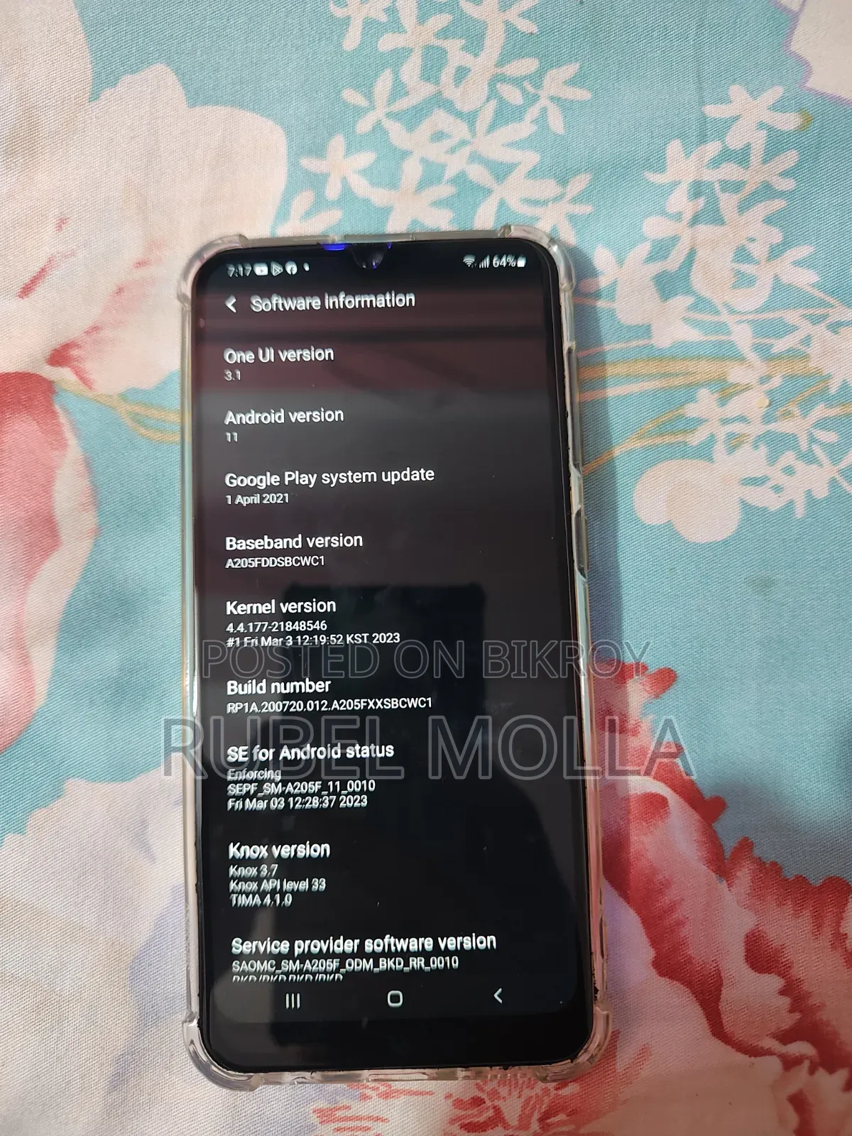 স্যামসাং গ্যালাক্সি এ২০ ৩২ জিবি ব্ল্যাক
