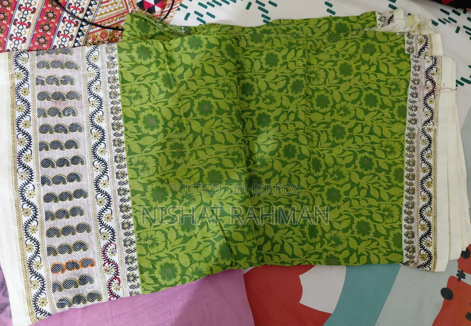 Green and Pink Saree (2 Saree)