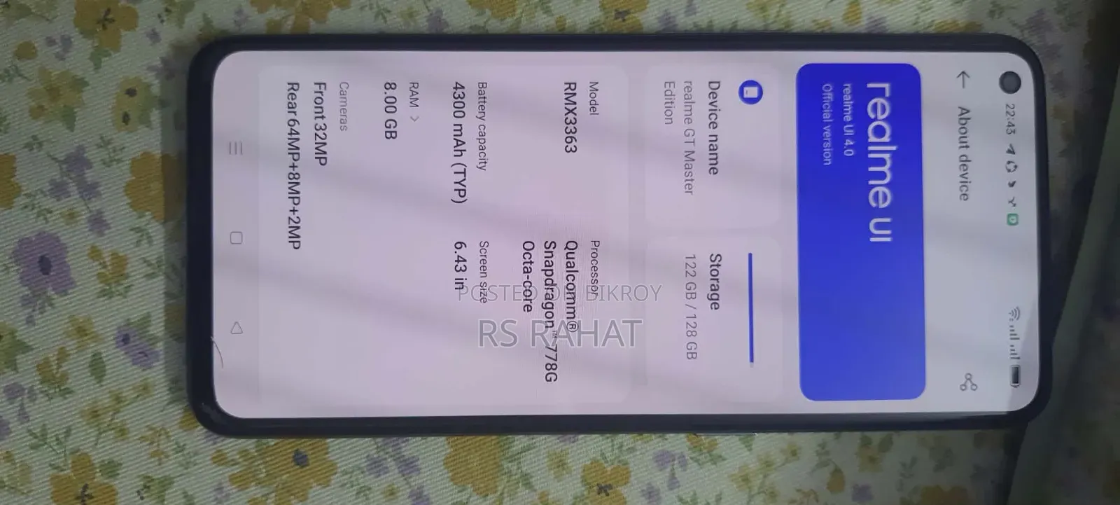 Realme GT Master Edition 128 GB Silver