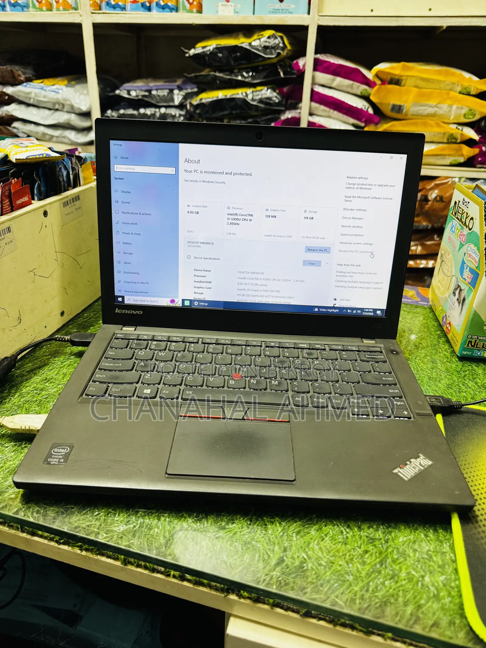 Laptop Lenovo 8GB Intel Core I5 SSD 128GB