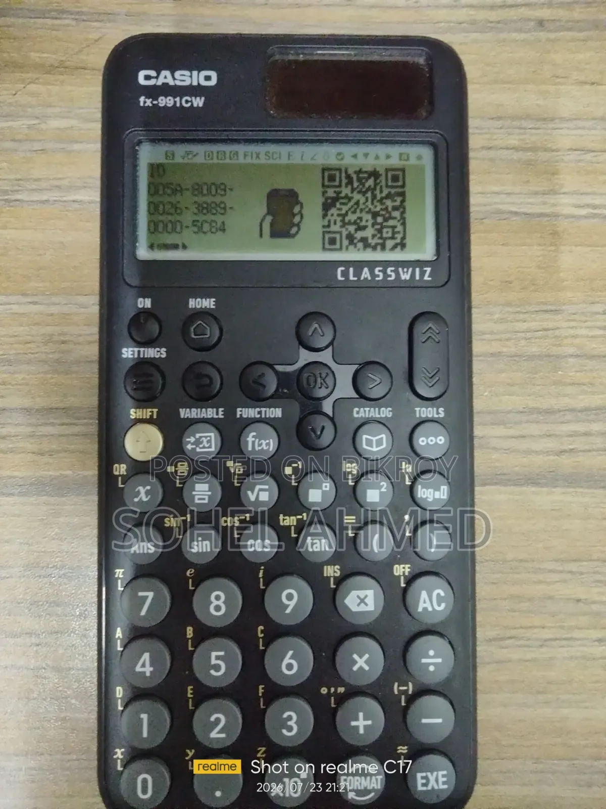 Casio Fx-991cw Scientific Calculator