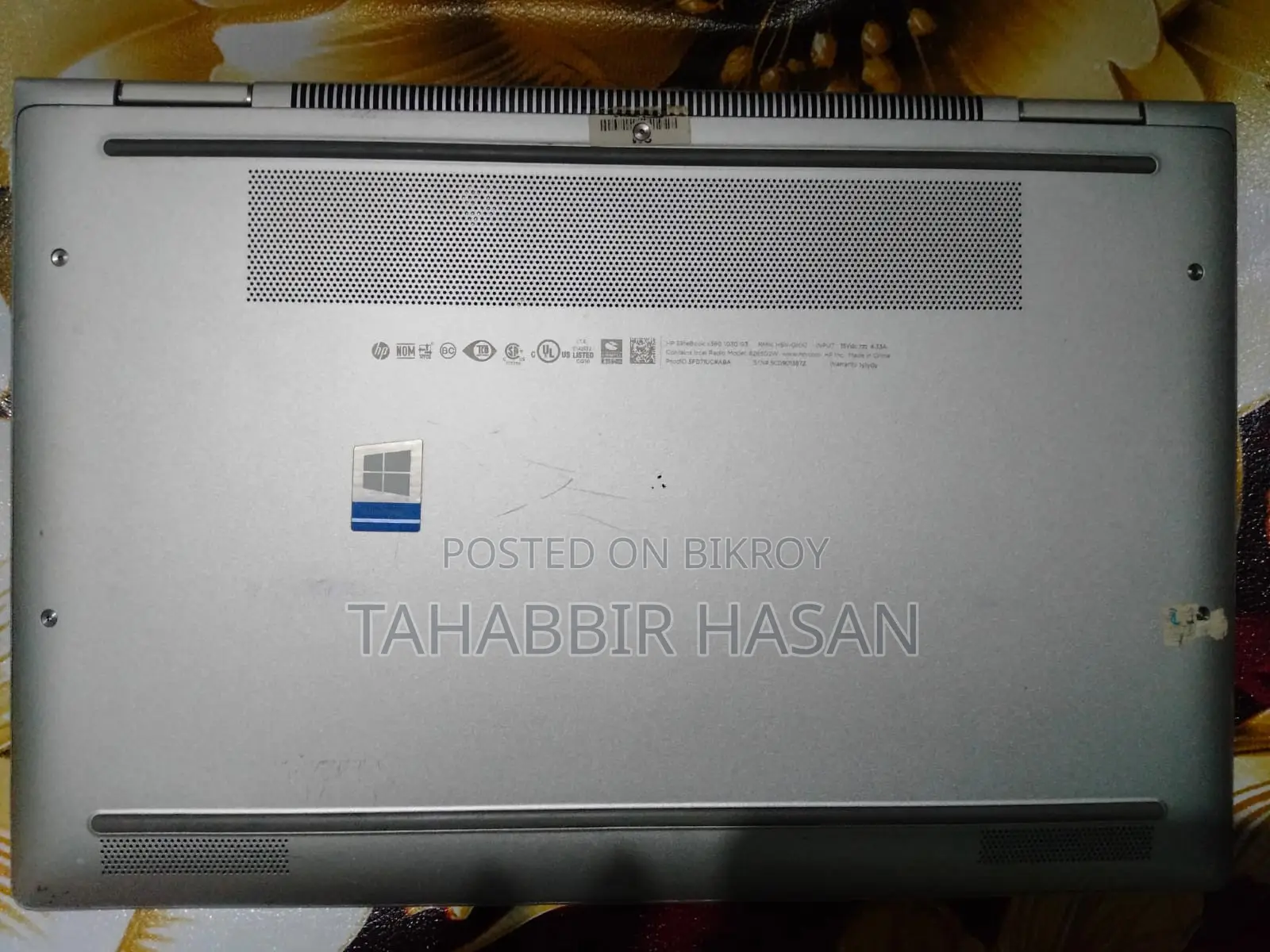 ল্যাপটপ এইচপি এলিটবুক এক্স৩৬০ ১০৩০ জি৩ ১৬জিবি ইন্টেল কোর আই৫ এসএসডি ২৫৬জিবি