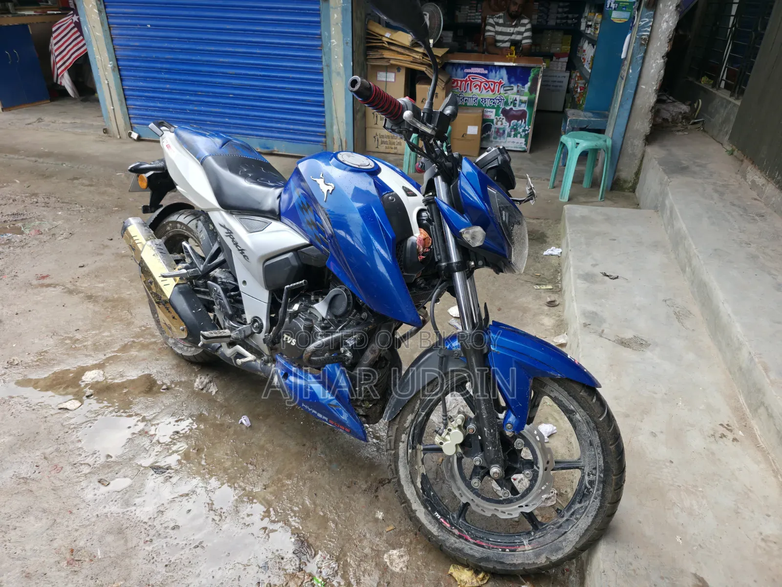 New TVS Apache 160 4V 2021 Black