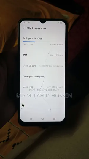 Vivo Y20 64 GB Black