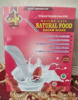 ওয়েট গেইন ন্যাচারাল ফুড বাদাম শেক সাপ্লিমেন্ট