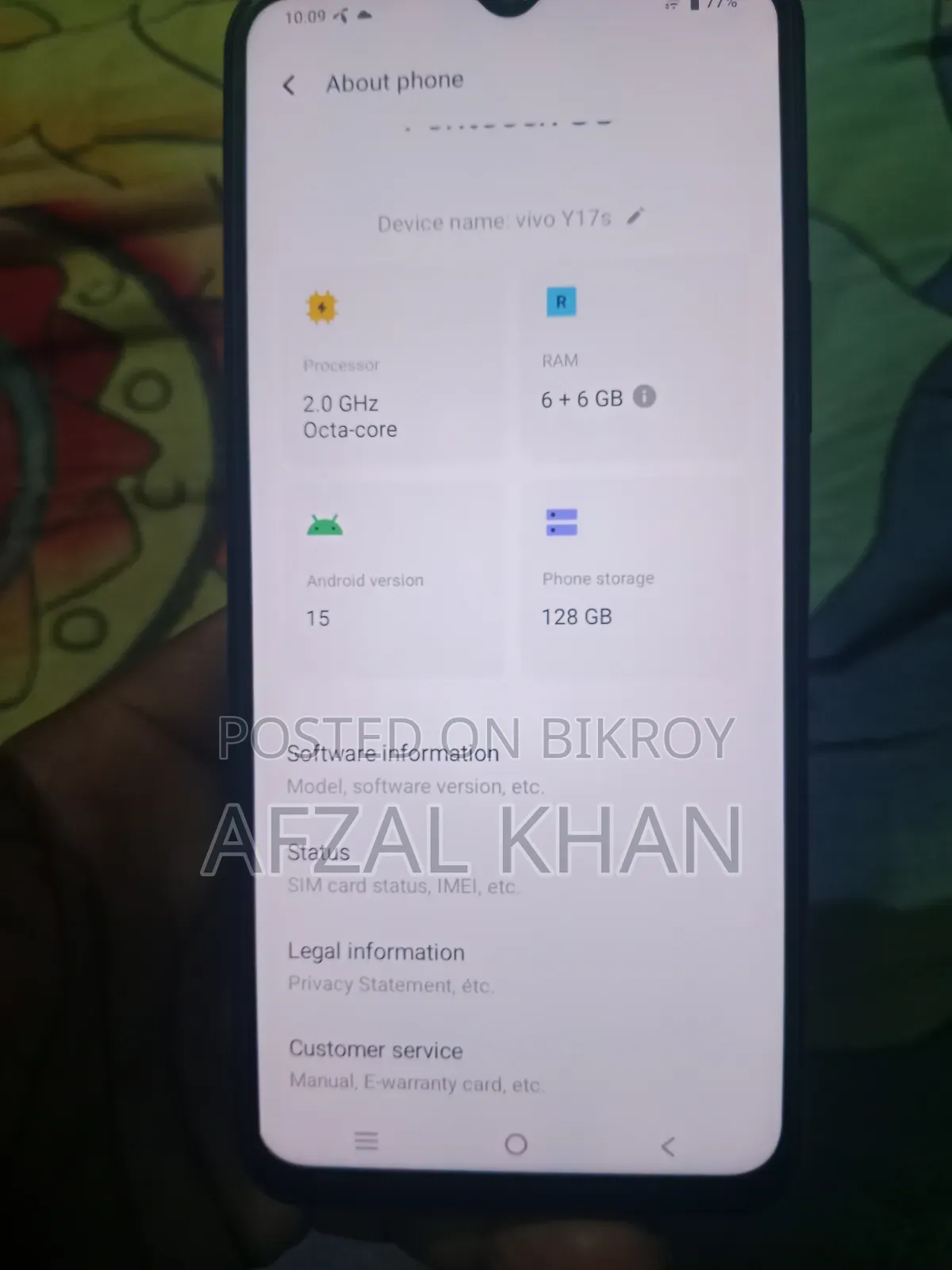 Vivo Y17s 128 GB Green