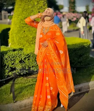 Half Silk Screen Print Saree