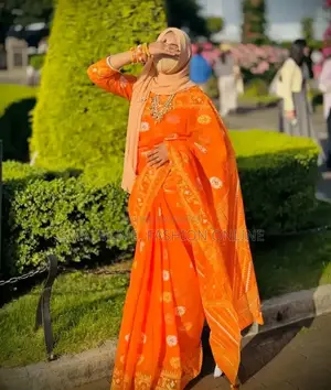 Half Silk Screen Print Saree